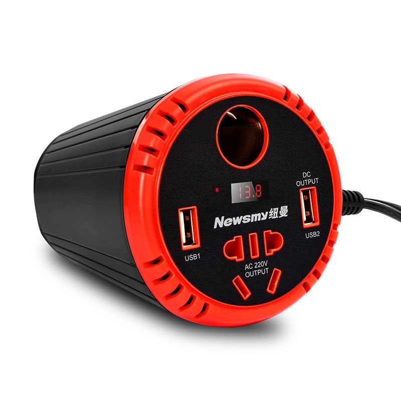 纽曼逆变电压器 NB150豪华版 12V转220V 150W持续输出车载电源转换器插座车充汽车用多