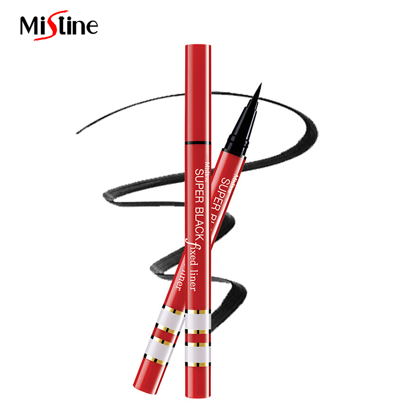 Mistine/蜜丝婷泰国银管眼线液笔极细胶笔不晕染防水持久浓黑大眼定妆软头 1g/支高清大图