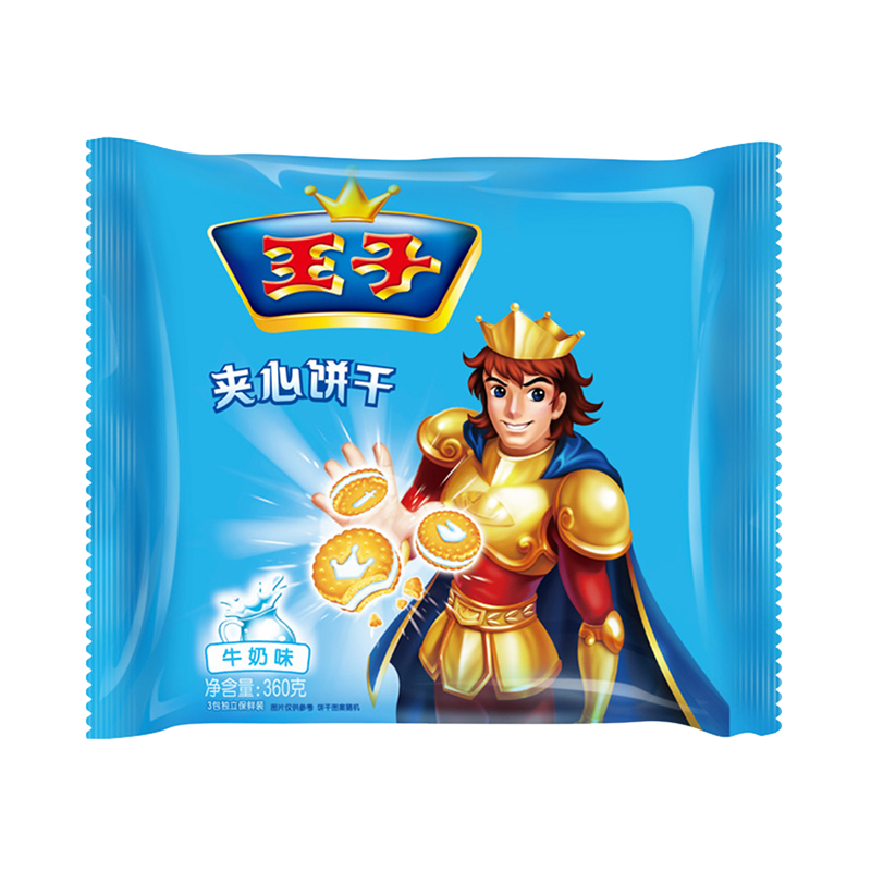 亿滋王子夹心牛奶风味饼干360克儿童食品零食小包装早餐零食饼干参数