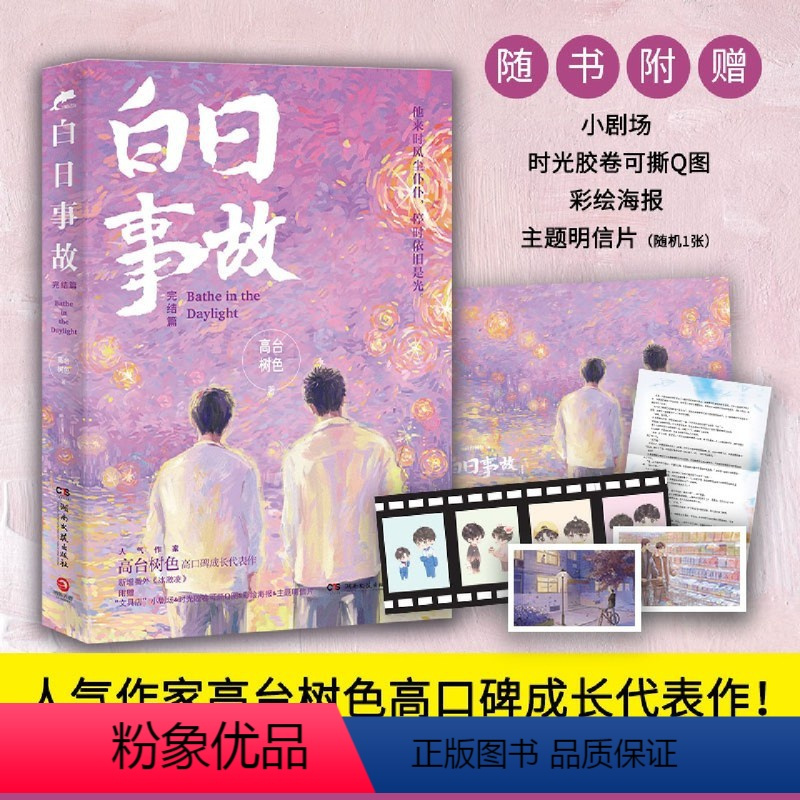 [正版]白日事故 完结篇 高台树色 送透明卡牌N多周边赠品现代都市青春文学小说实体书 晋江长佩文学作品 青梅屿纸飞机