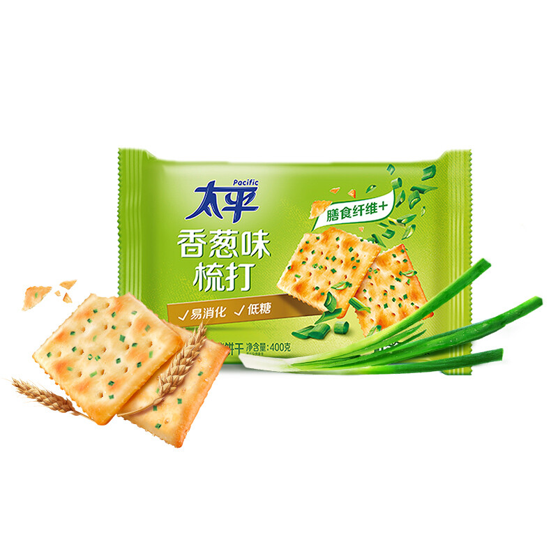 太平 苏打饼干 400g*12 箱(口味随机)高清大图