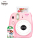 富士(FUJIFILM)INSTAX 一次成像 立拍立得 胶片相机 mini9 粉拼白相机 套餐一(含10张相纸)