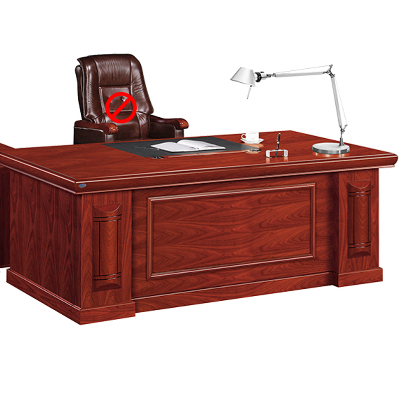 中豫鑫泽 ZYXZ4052220 油漆家具老板桌大班台办公桌主管经理桌含副柜 2米高清大图