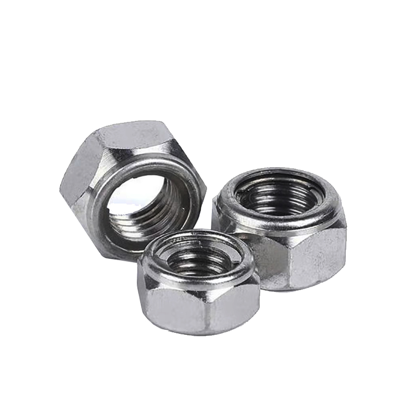 炯毅 六角法兰螺母锁紧带垫防松螺帽防滑自锁螺丝帽 1型全金属六角锁紧螺母 M10 个高清大图