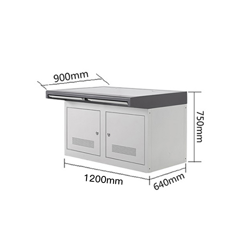 尔迈 电脑操作台控制台机房监控室工作桌 1200*900*750mm 双联监控台