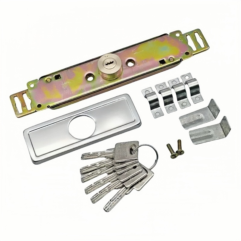 依诺九吉 通用卷帘门锁卷闸门锁月牙锁芯 多型号 把高清大图