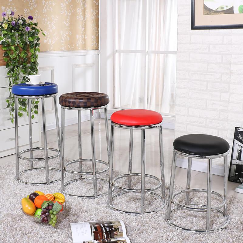 鑫金虎 高脚凳 XLH-I12 尺寸320×320×630mm 黑色 1把高清大图