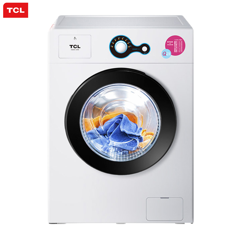 TCL XQG80-Q300 8公斤全自动滚筒洗衣机 一键便捷 中途添衣 智能感知 高温自洁 洗衣防缠绕(芭蕾白)