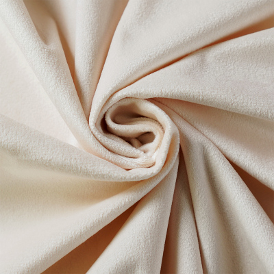 天鹅绒布料加厚高档不倒绒金丝绒布面料沙发抱枕窗帘柜台布地摊布米白