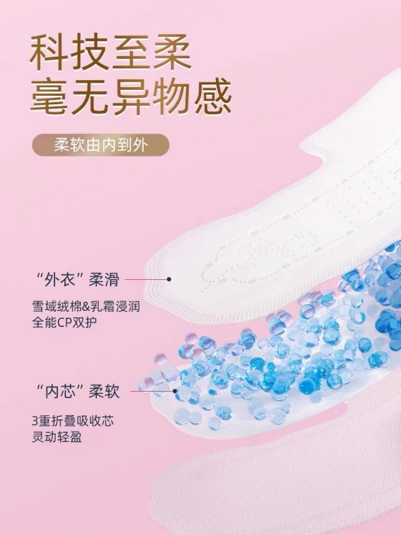 七度空间(SPACE 7)天山绒棉系列纯棉夜用290mm8片装8284高清大图