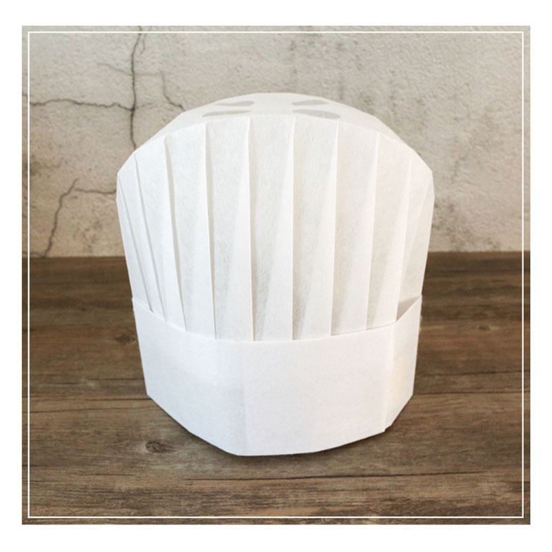 泽信良品植物纤维中高圆顶厨师帽2823cm视频