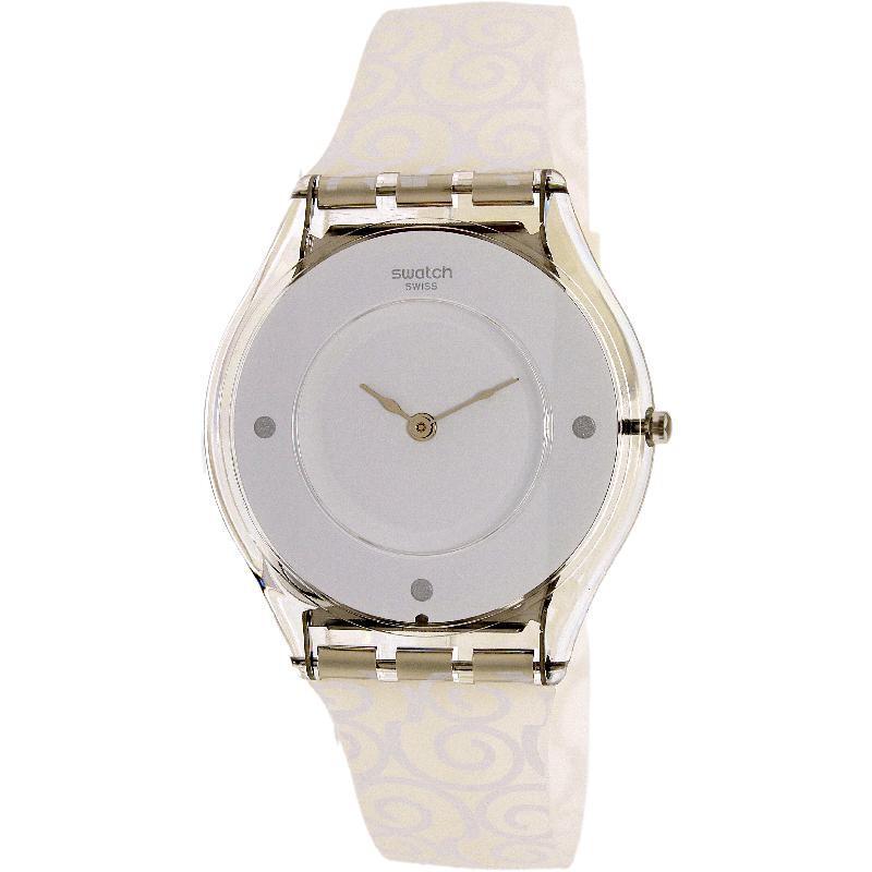 斯沃琪swatch手表纤薄系列树脂表带石英女士腕表sfe101