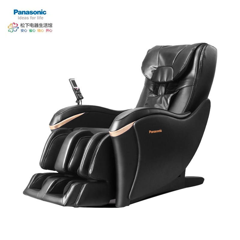 Panasonic/松下按摩椅EP-MA03家用老人全身太空舱自动多功能电动按摩沙发椅脚底按摩温热PVC皮质黑色