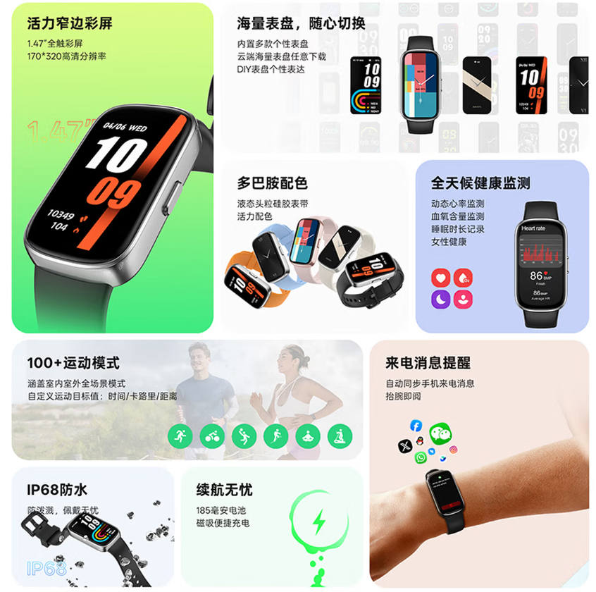纽曼蓝牙 智 能 运动手环 IS003高清大图