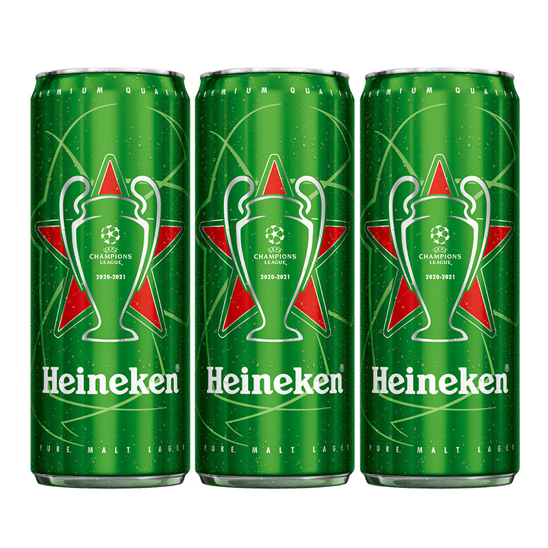 喜力(Heineken)啤酒330ml*24罐 瘦身罐 整箱装(新老包装随机发货中)