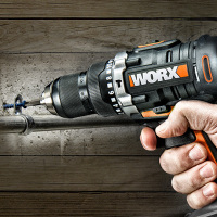 家用充电式冲击钻 工具箱冲击电钻锂电手电钻 WX372.1