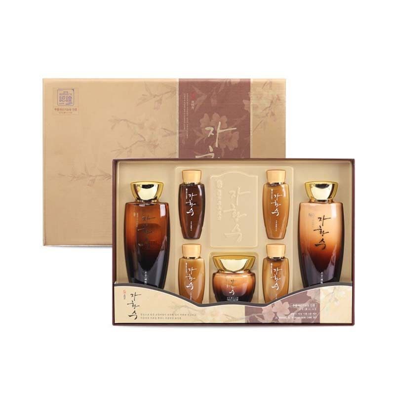 韩国三星慈慌秀水乳霜面部护肤套盒 滋阴养颜抗皱滋润保湿补水淡化细纹提亮肤色 水150ml+乳150ml+面霜50ml图片