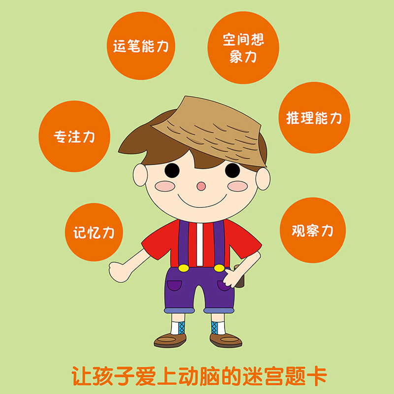 [正版]2-3-6-8岁儿童分龄进阶迷宫 全套4册 幼儿专注力训练游戏书 走迷宫书入门款+成长款+进阶款+提升款+互动