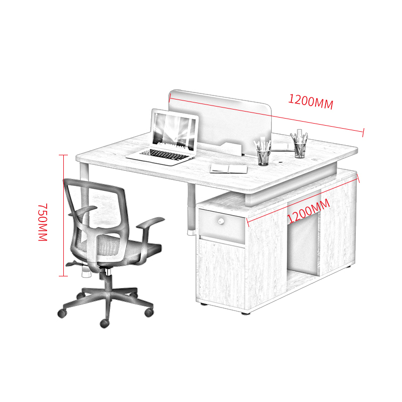 鑫金虎 办公家具屏风工位职员办公桌简约电脑桌椅组合家具办公桌子隔断卡座工作桌两人位