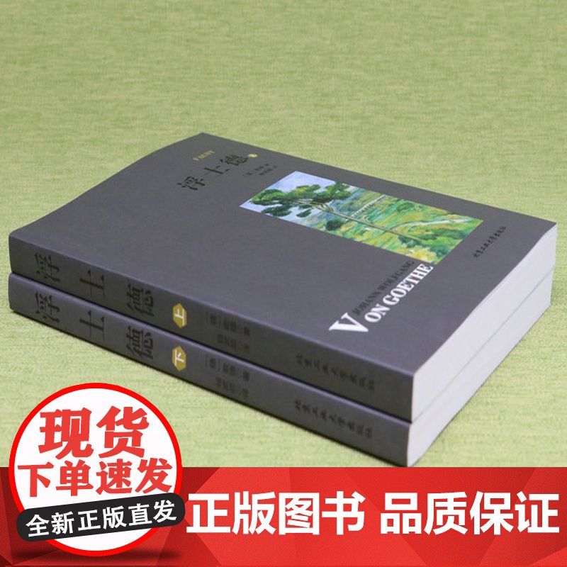 浮士德 上下册歌德著杨武能译本中文版书籍初中高中学生课外阅读经典世界名著小说青少年版全译本全本原著原版无删减的书高清大图