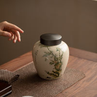 苏氏陶瓷(SUSHI CERAMICS)茶叶罐竹庭雅致陶瓷储物罐大密封罐