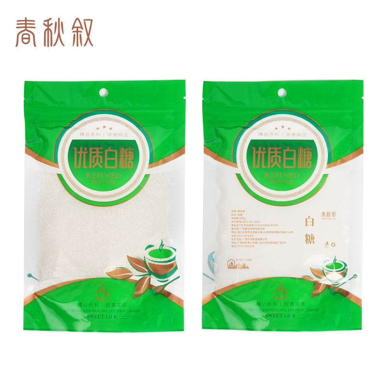 春秋叙 优质白糖 500g/袋高清大图