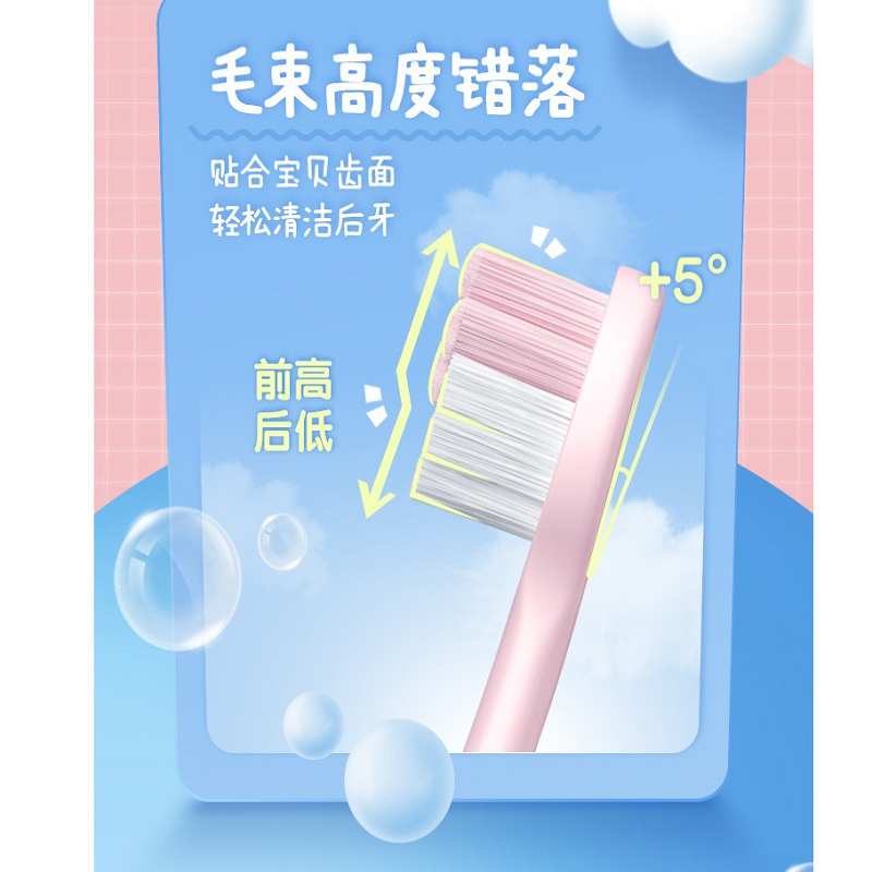 冷酸灵(LESENING) 贝乐乐百分宠爱(2-12岁)儿童牙刷 单支高清大图
