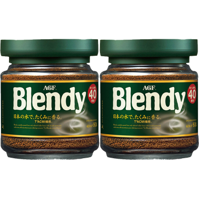 AGF布兰迪速溶咖啡（绿瓶）80g*2罐