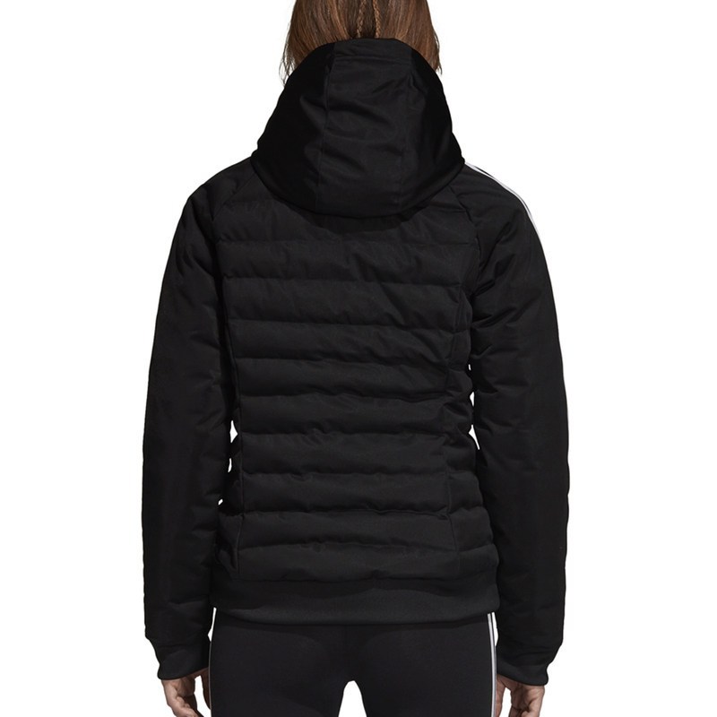 阿迪达斯(adidas)三叶草棉衣女装新款运动保暖棉服连帽外套DH4587