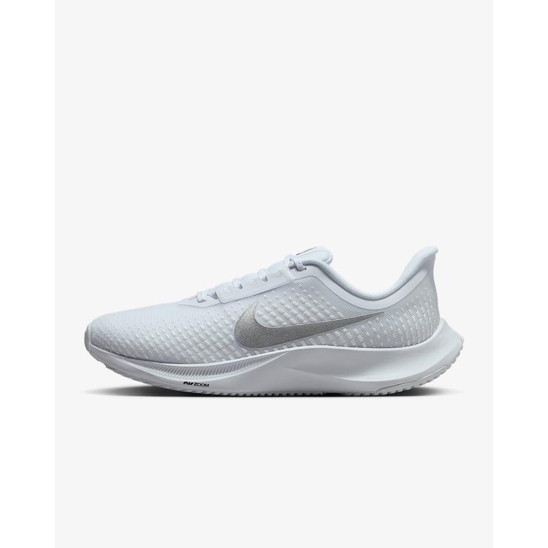耐克(NIKE)女子专业竞技健美操室内训练鞋轻便回弹舒适运动鞋 White/White/Metallic_Silver 40