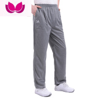 七斓中年男裤男士运动裤厚款宽松长裤中老年人裤子夏季休闲裤爸裤 30腰围2尺2-2尺3 浅灰色薄款