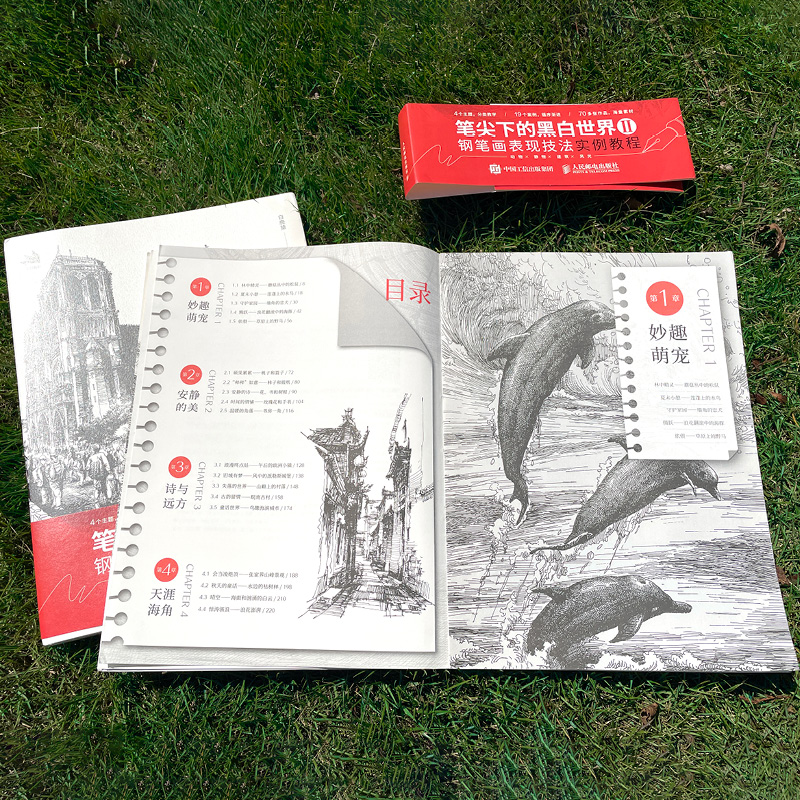 [正版]笔尖下的黑白世界2 钢笔画表现技法实例教程 钢笔画入门临摹画册风景速写线稿临摹本教程建筑手绘表现技法静物素描高清大图