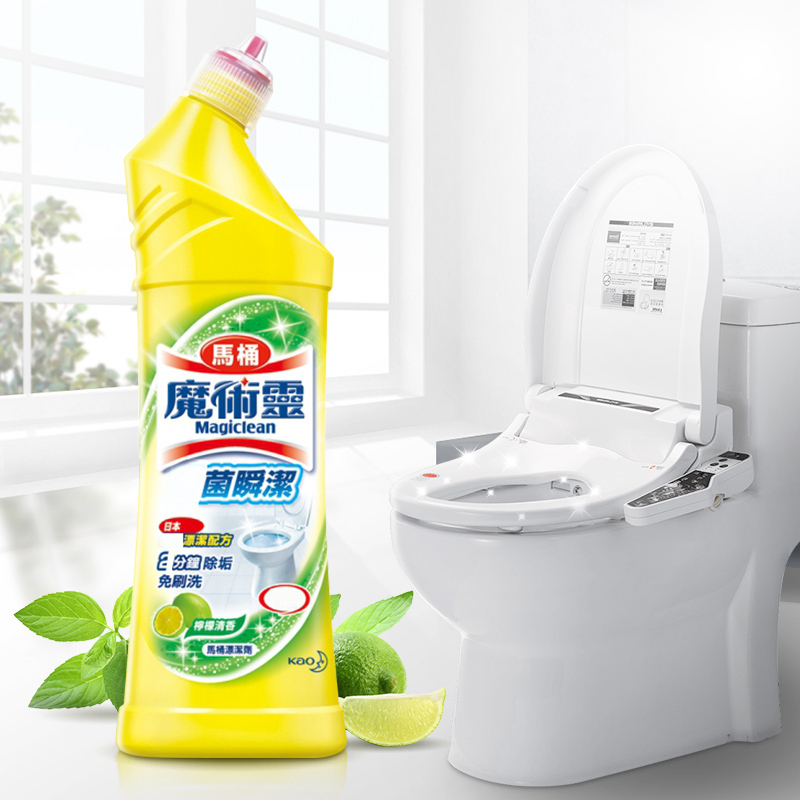 魔术灵杀菌瞬洁马桶清洁剂柠檬清香500ml(计价单位:瓶)(BY)