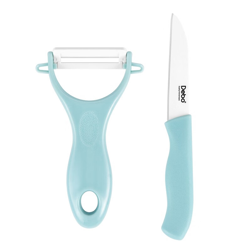 Debo德铂 佐伊陶瓷刀套装水果刀套装刮皮刀宿舍刀具刮皮器DEP-682高清大图