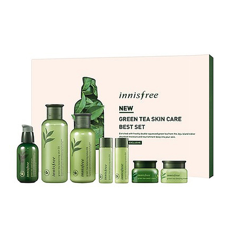 Innisfree 悦诗风吟 绿茶平衡 清爽保湿 七件套装 高效保湿