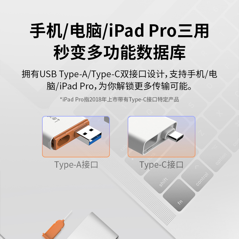 雷克沙(Lexar) LRW350U-BNNNC Type-C USB3.1双接口 多合一读卡器 (计价单位:个) 白色