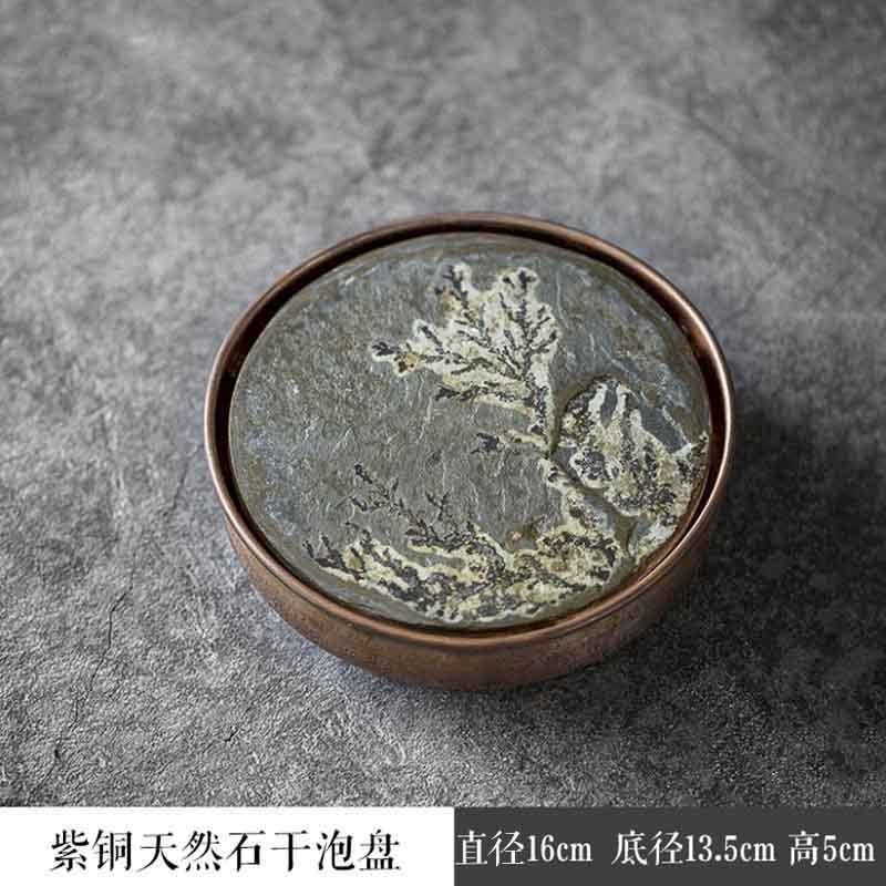 美帮汇手工紫铜壶承储水干泡台茶盘日式蓄水茶台茶壶托盘建水高清大图