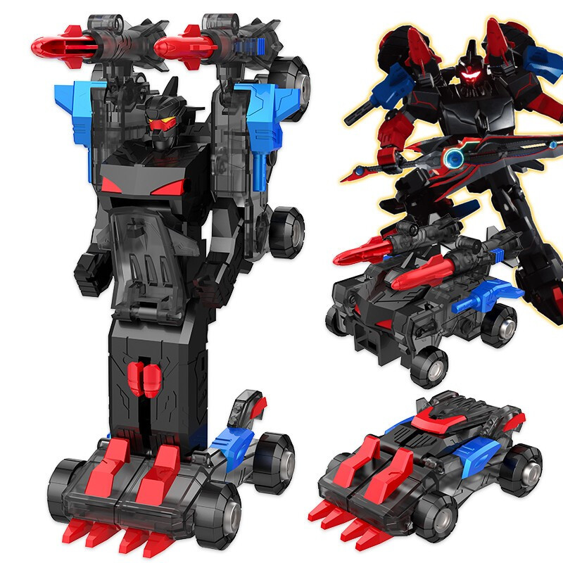 爆速合体玩具碰撞变形小汽车男孩金刚报数机甲儿童暴裂机器人套装初始