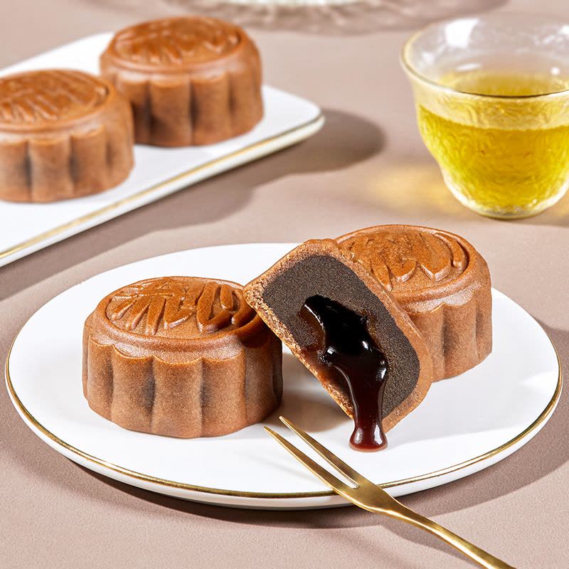 鲜品屋-500g鲜品莲月月饼礼盒中秋礼盒臻味出品图片