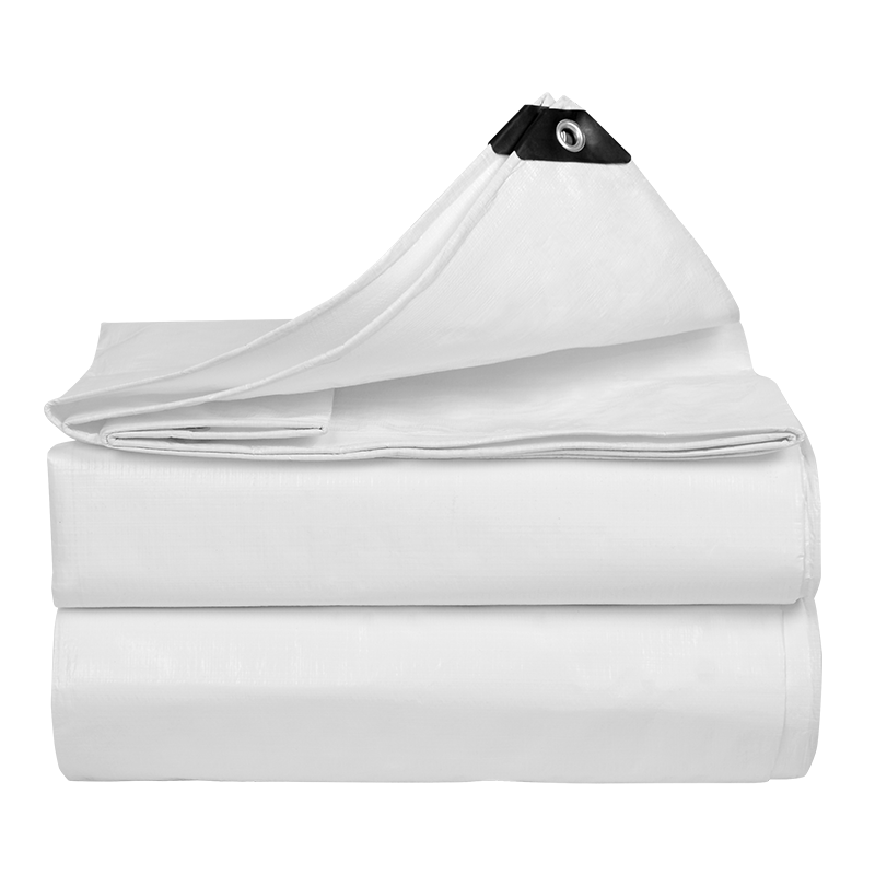 户外防水防雨布隔热货车遮雨遮阳布塑料防晒加厚篷布白色帆布油布|4*8