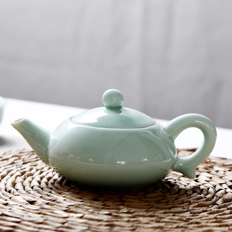7头青瓷鱼杯茶具套装