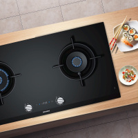 ER9SP231MP 西门 子 iQ700 燃气灶 90 cm 黑色 天然气 带联动 家居互联 带定时