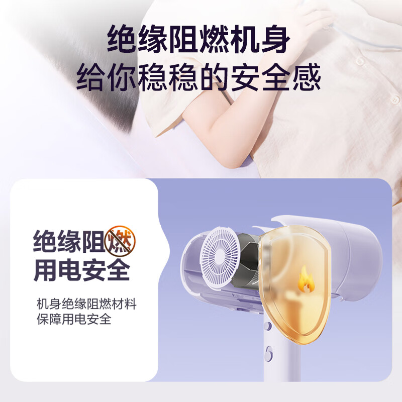 苏泊尔(SUPOR)吹风机家用电吹风高速吹风筒大功率速干吹头发护发不伤发大风力低噪音过热保护小型便携EHDL-F842高清大图