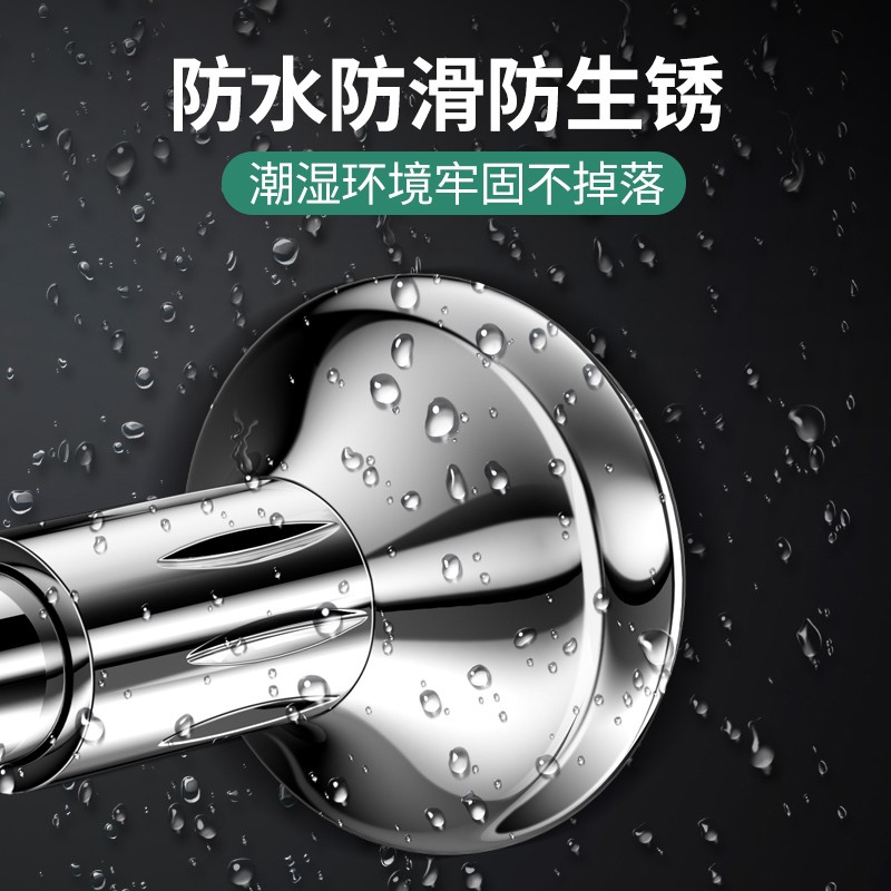 [补贴10%]浴杆免打孔伸缩晾衣杆窗帘杆衣柜卫生间支撑挂衣杆晾衣架升收缩浴帘杆高清大图