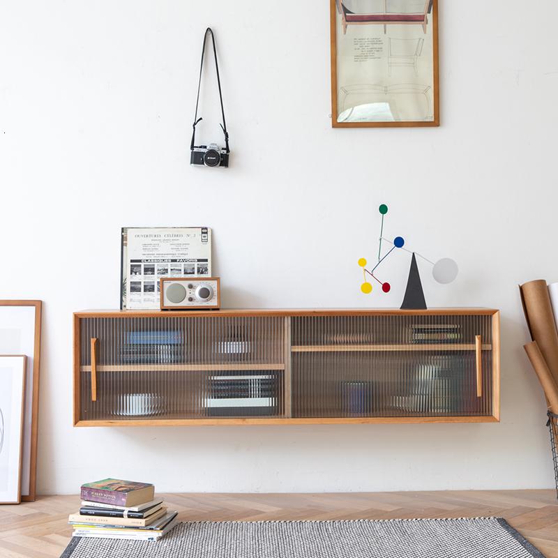 森美人适物吊柜 实木电视墙吊柜厨房壁柜挂墙式落地柜客厅卧室高清大图