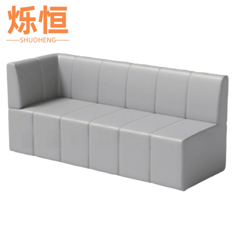 烁恒左转角靠背卡座160*60*70cm张高清大图
