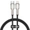 倍思iPhone12数据线0.2m短便携PD20W手机8p快充20cm充电宝短线X 黑色0.25米[USB口通用快充]
