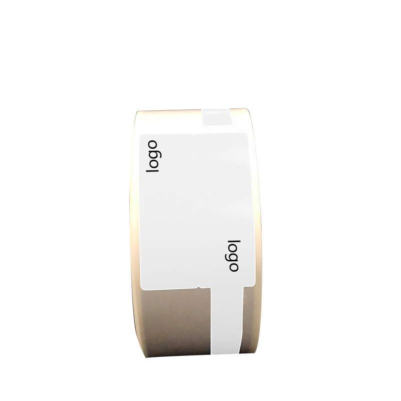 开仰（KAIYANG）P-40W-LT-SC预印logo尾签不干胶标签纸38*25+40mm/200片/卷 白色