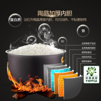 苏泊尔(SUPOR)电饭煲CFXB40FC8133-75电饭锅40FC833升级款 陶晶内胆底盘加热2-5人预约功能