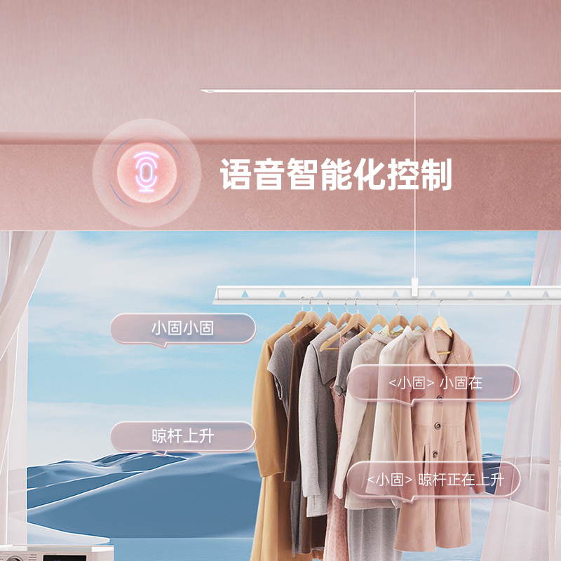顶固(TOPSTRONG) 电动晾衣架升降 阳台智能晾衣架无线遥控升降自动晾衣机 PY1(2米)